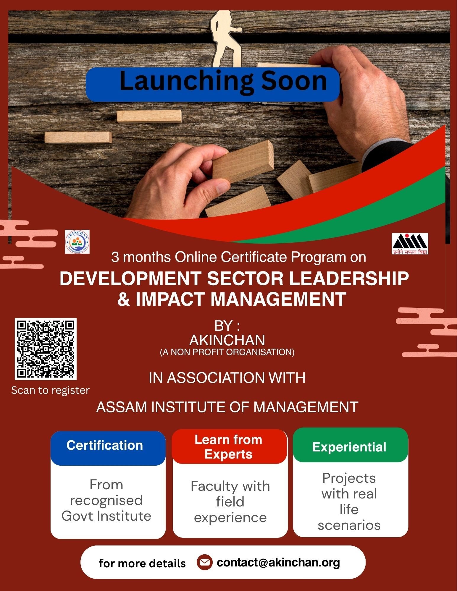 Launching soon: 3 months online certificate program on Development Sector Leadership and Impact Management